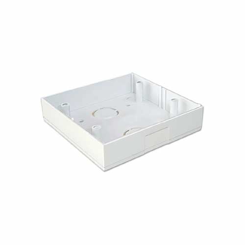 Base exterior múltiple 2 módulos extra chato blanco